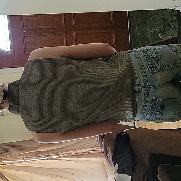 Green patterned Japanese style top - Picture 3 of 8